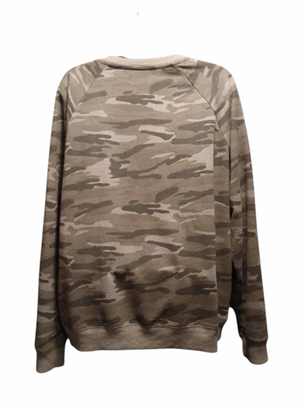 Lucky Brand Women's Olive Camo Raglan Sweatshirt - Size XL - INV377 h - Picture 2 of 11